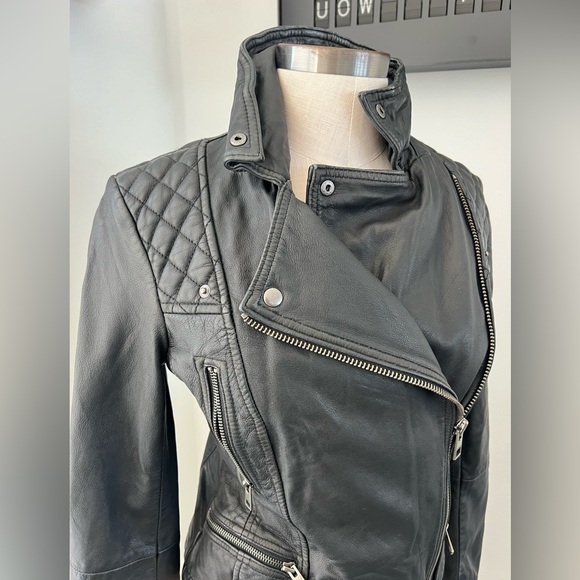 All Saints Leather Jacket - Picture 3 of 11